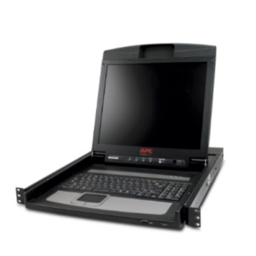APC LCD Console - Console KVM - 17" - montabile in rack - 1280 x 1024 @ 75 Hz - nero - 1U - per P/N: AR3103, AR3103SP, AR3106SP, SRT1000RMXLI, SRT1000RMXLI-NC, SRT5KRMXLW-TW